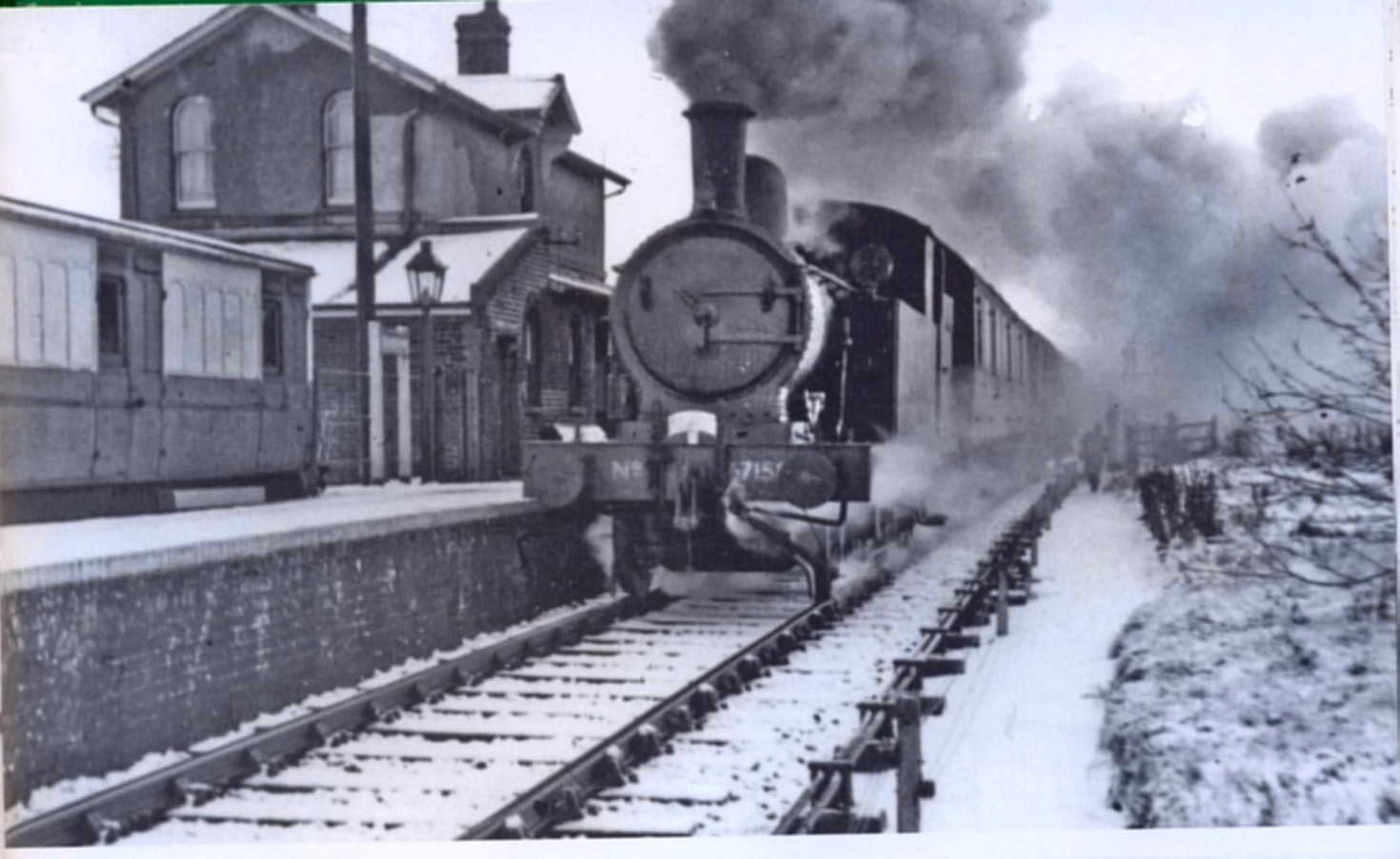 Train at Ellingham Railway Station